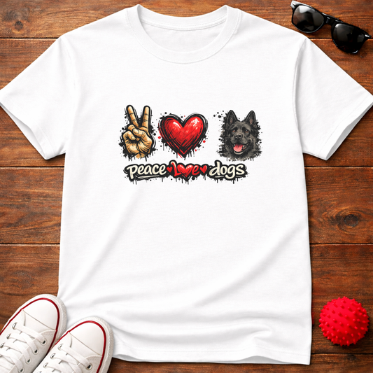 Peace Love GSD Tee