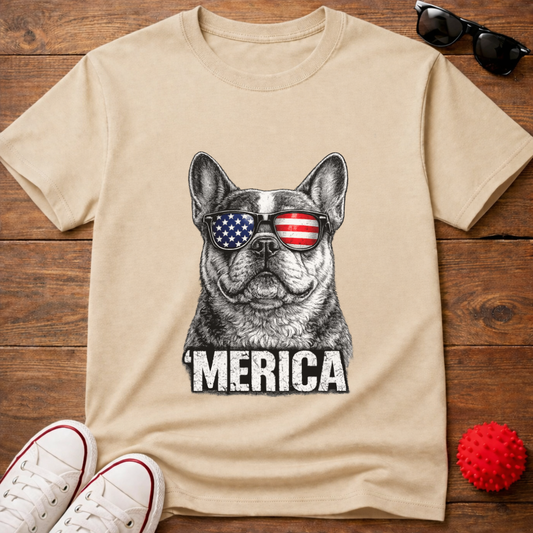 Frenchie Merica Tee