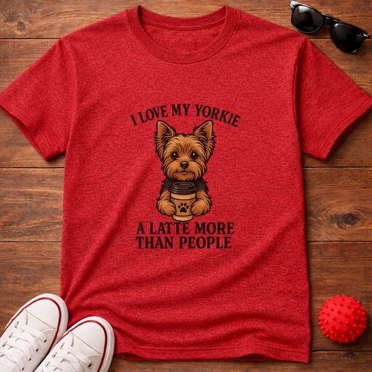 Yorkie Latte Tee