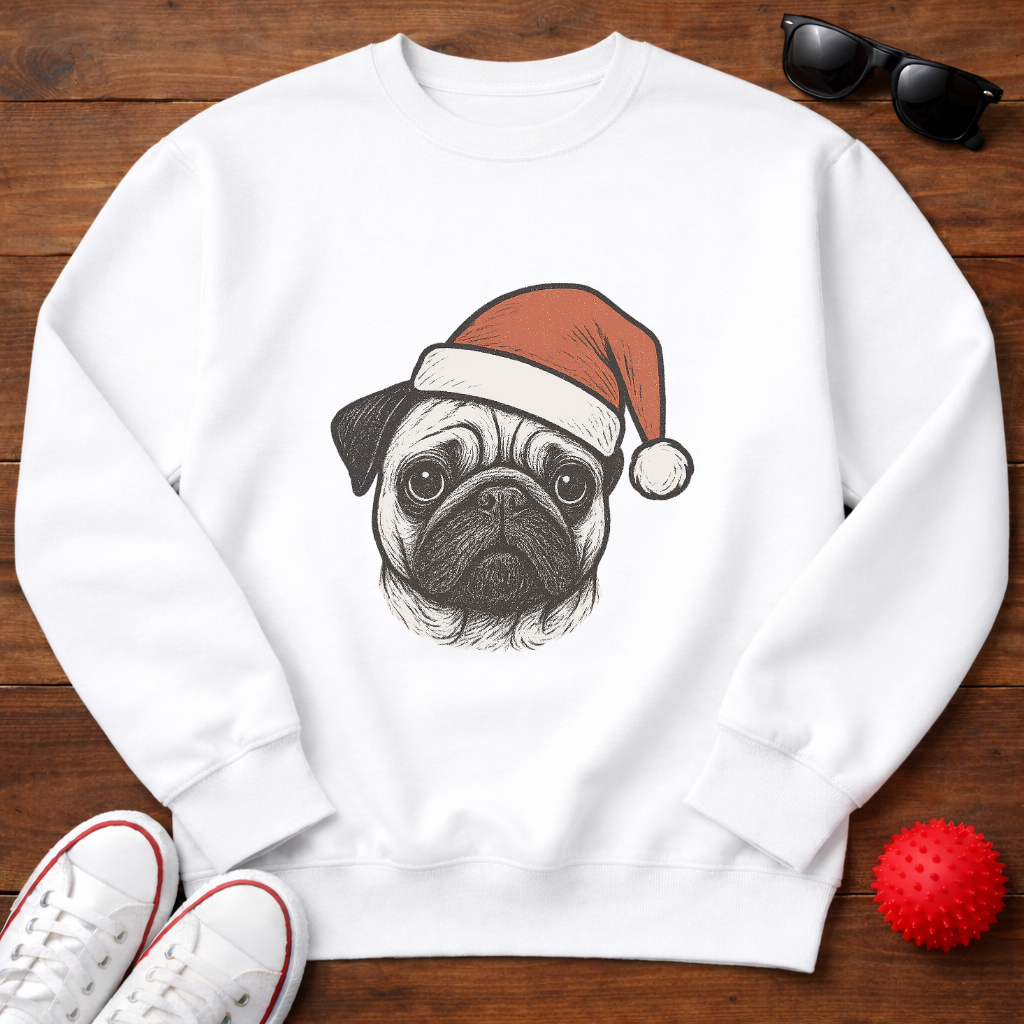 Pug Santa Sweatshirt
