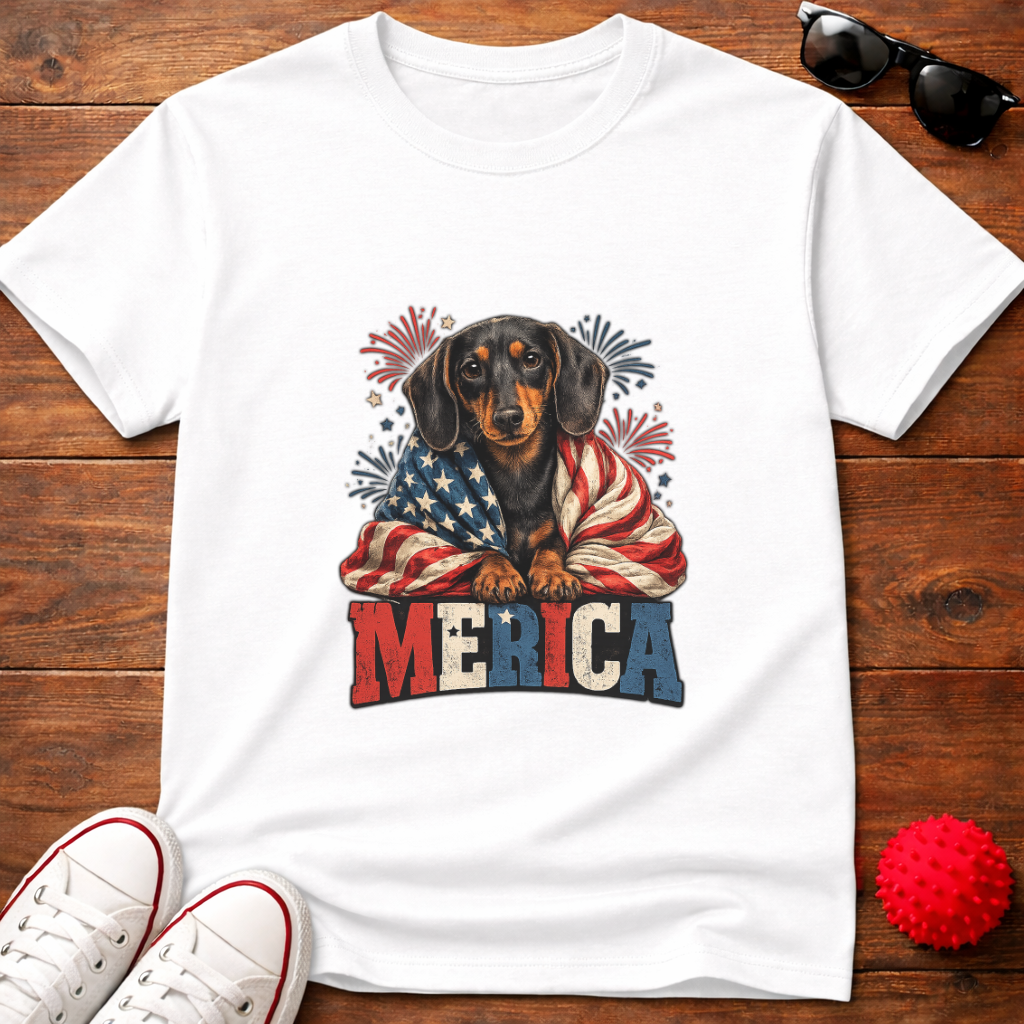 Patriotic Doxie Tee
