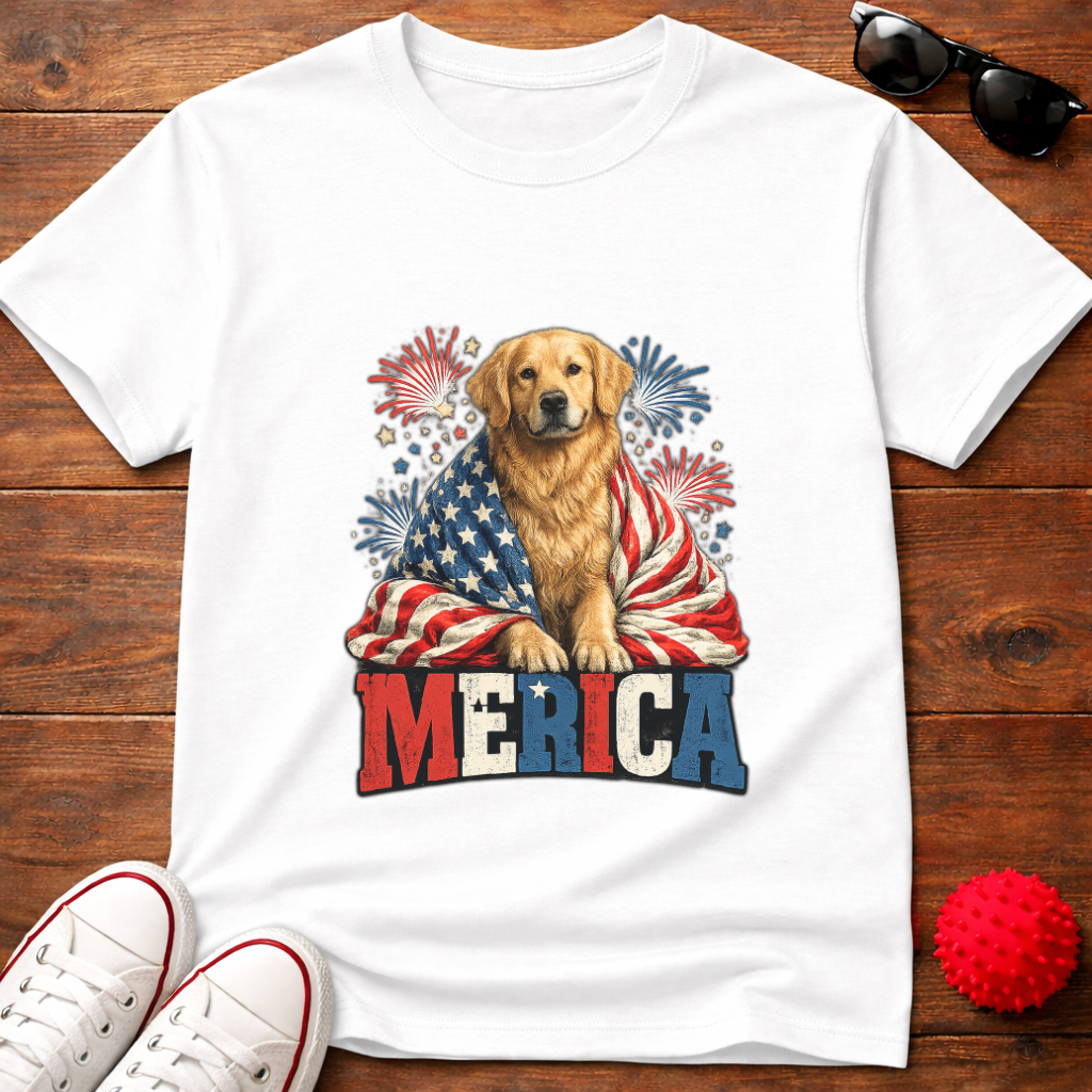 Patriotic Retriever Tee