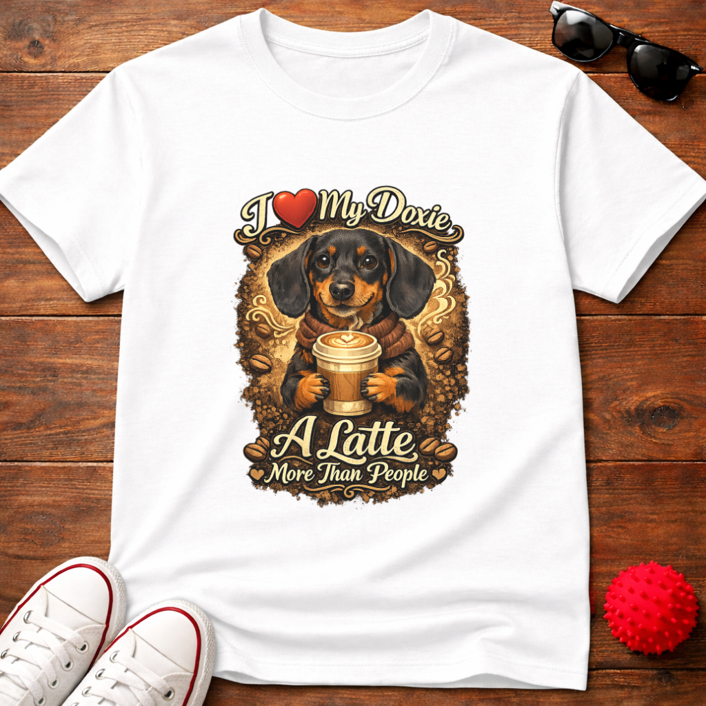 Dachshund Latte Tee