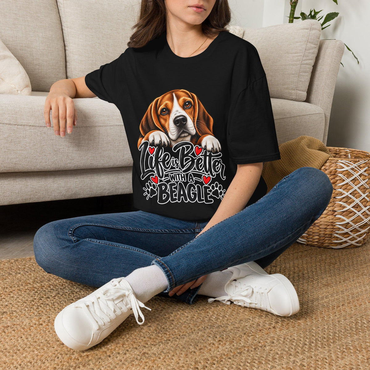 Life's Better Beagle Tee