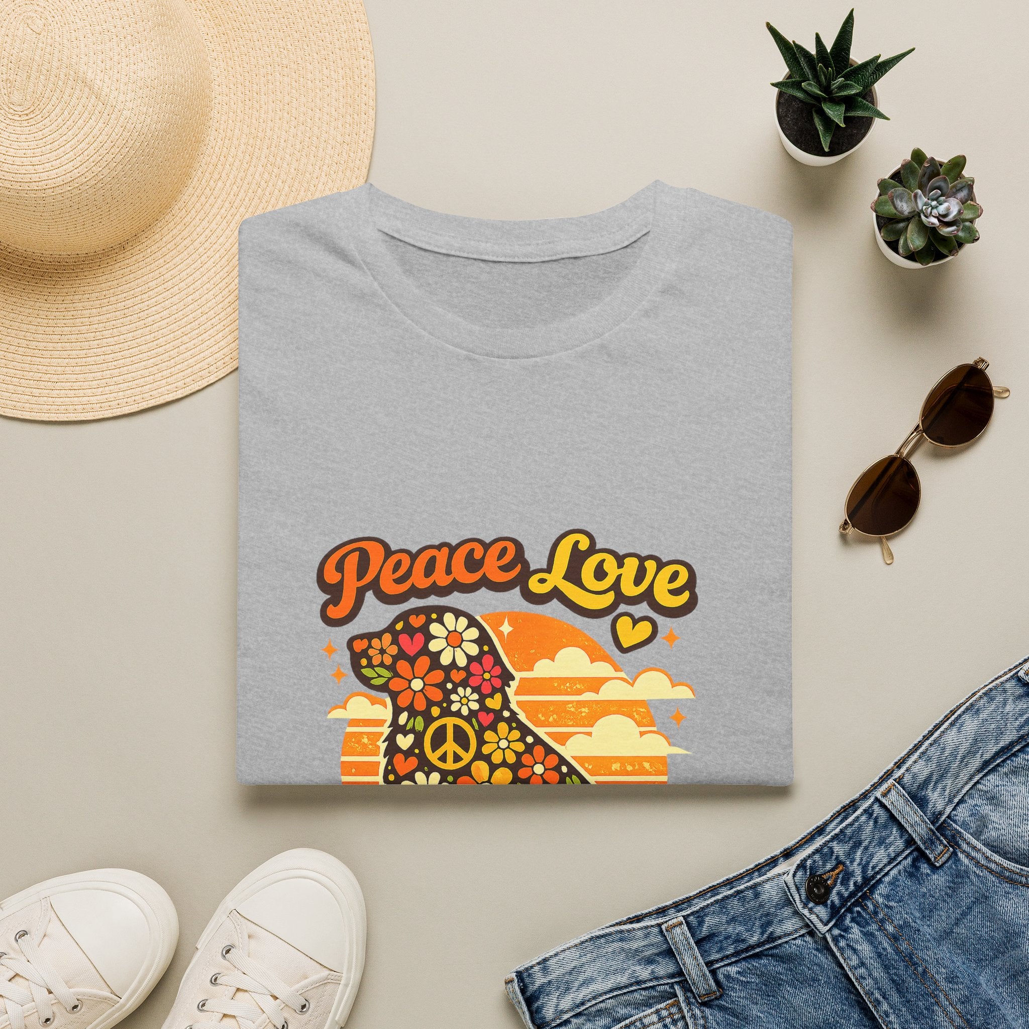 Peace Love & Dogs Tee