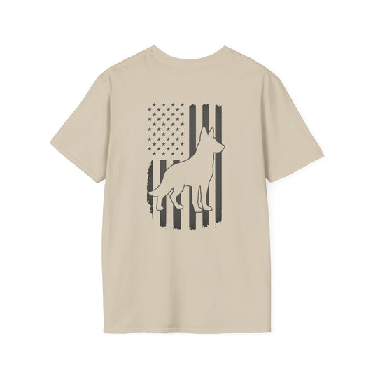 German Shepherd Flag Tee