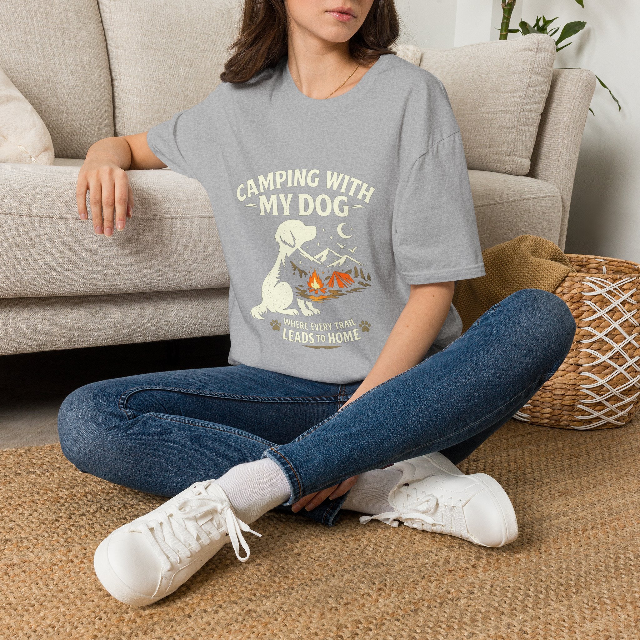 Camping With My Dog Tee