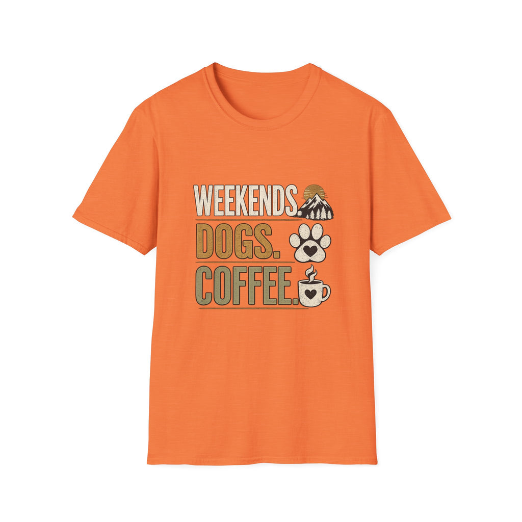 Weekends Dogs Coffee Tee
