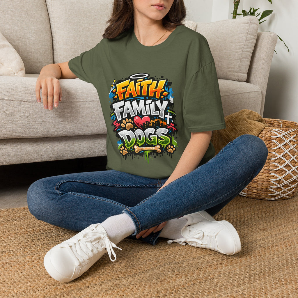Faith Family Dogs Tee