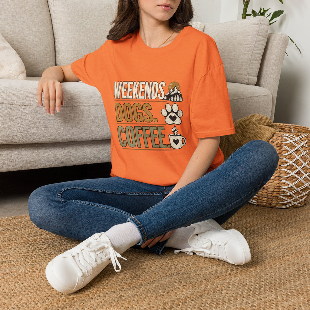Weekends Dogs Coffee Tee