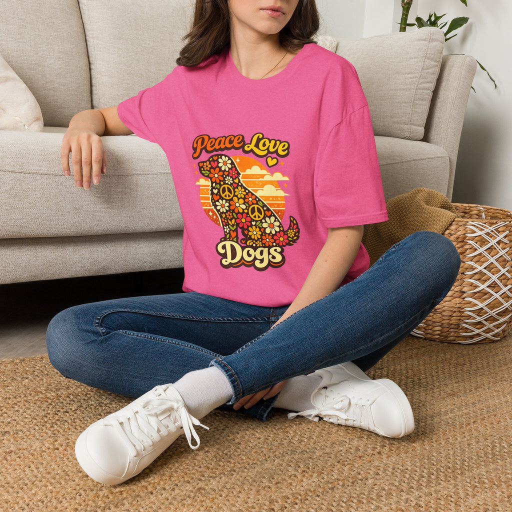 Peace Love & Dogs Tee