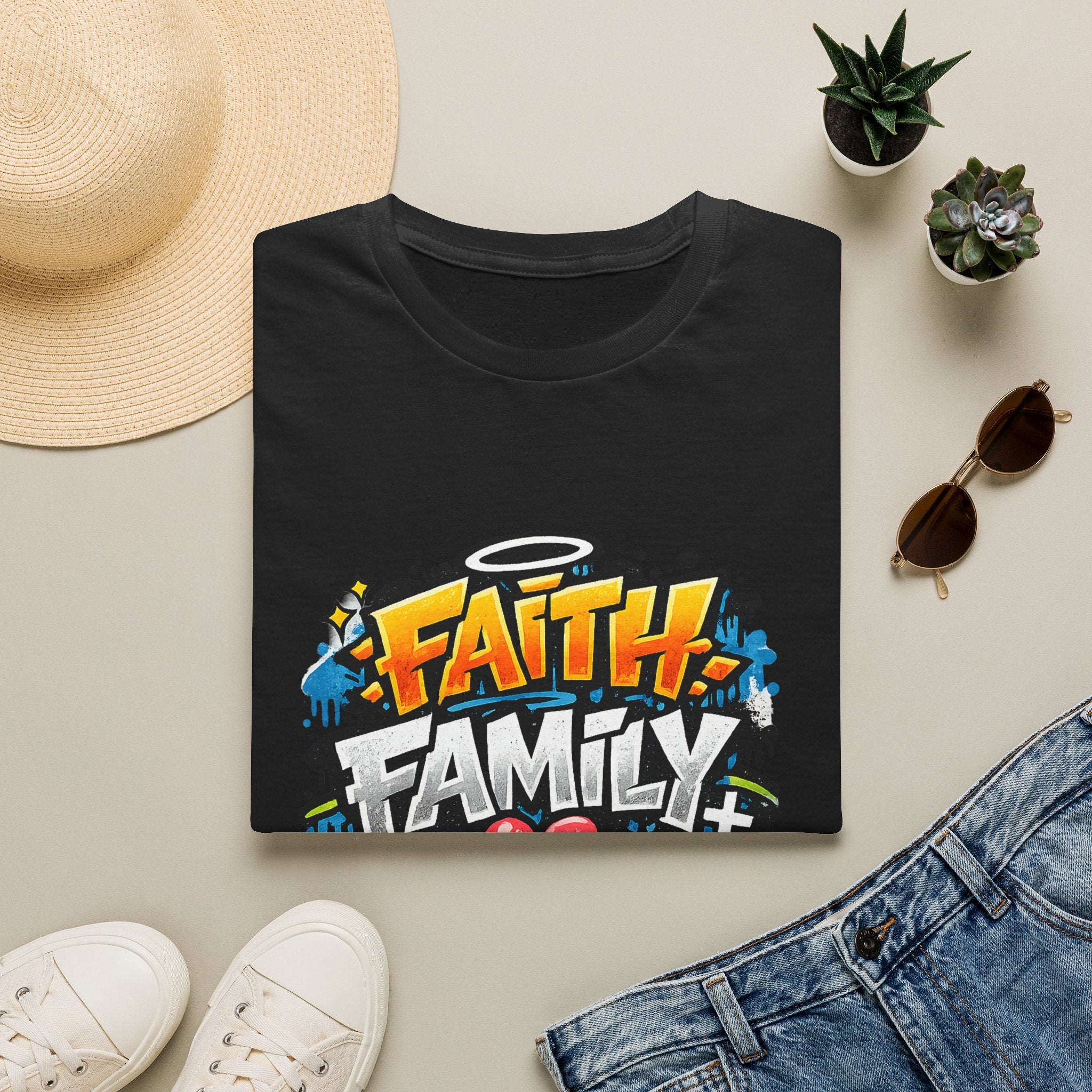Faith Family Dogs Tee
