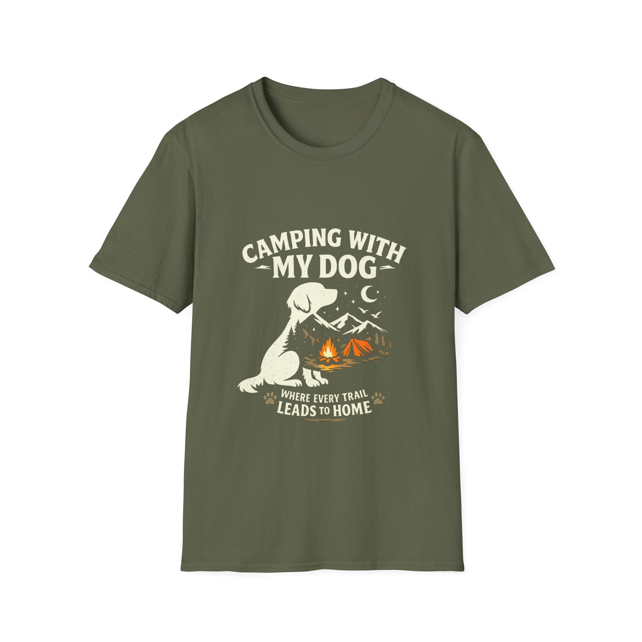 Camping With My Dog Tee