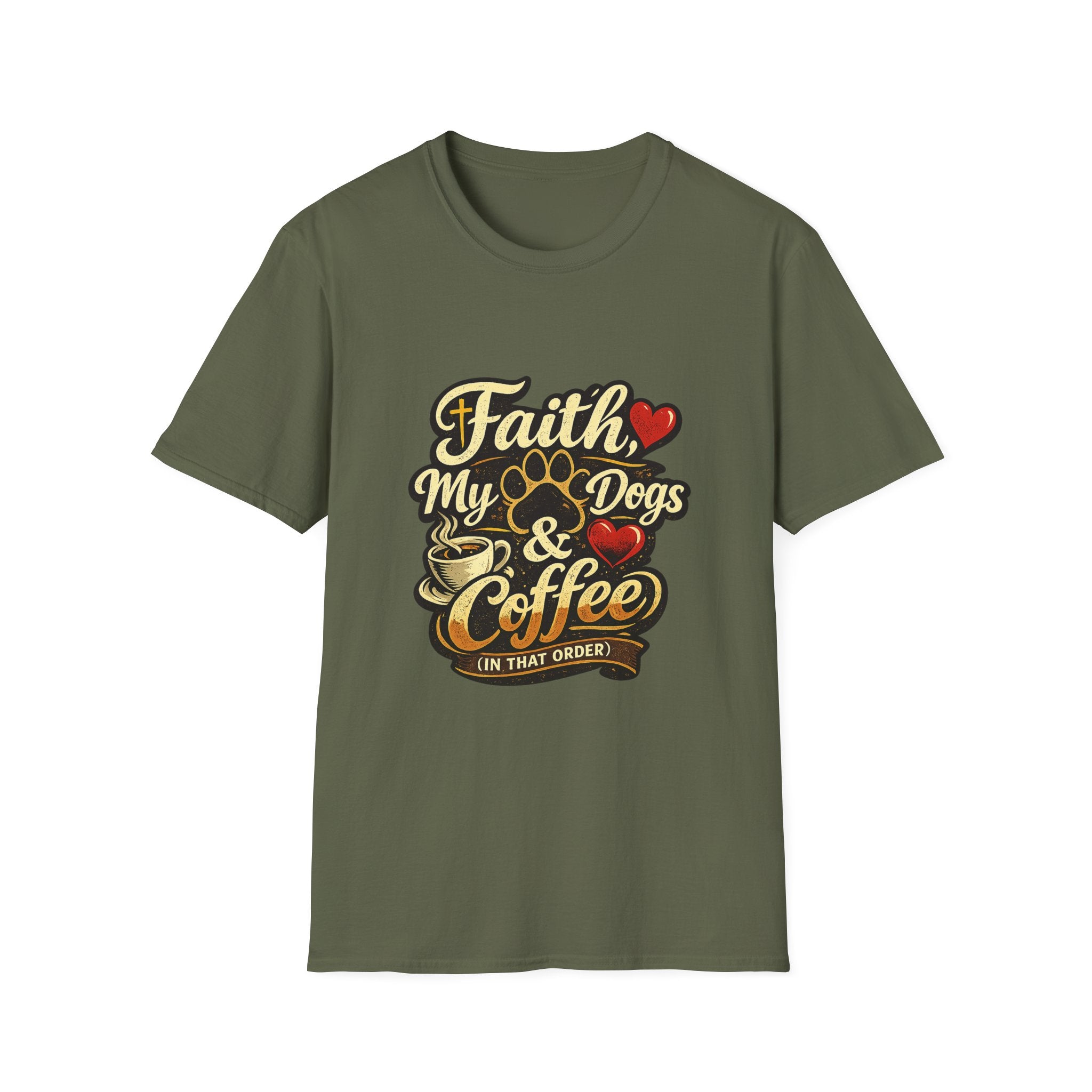Faith Dogs Coffee Tee