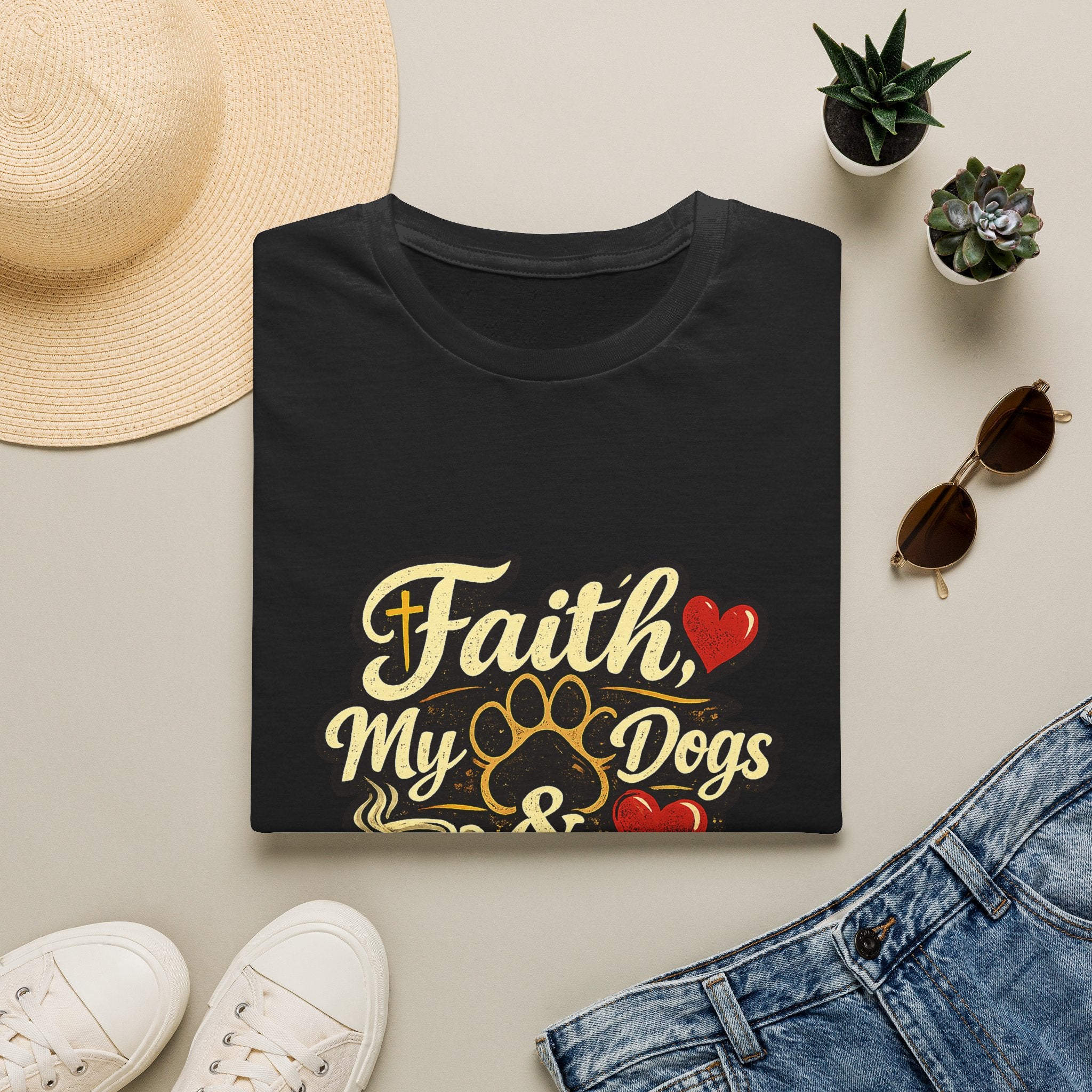 Faith Dogs Coffee Tee