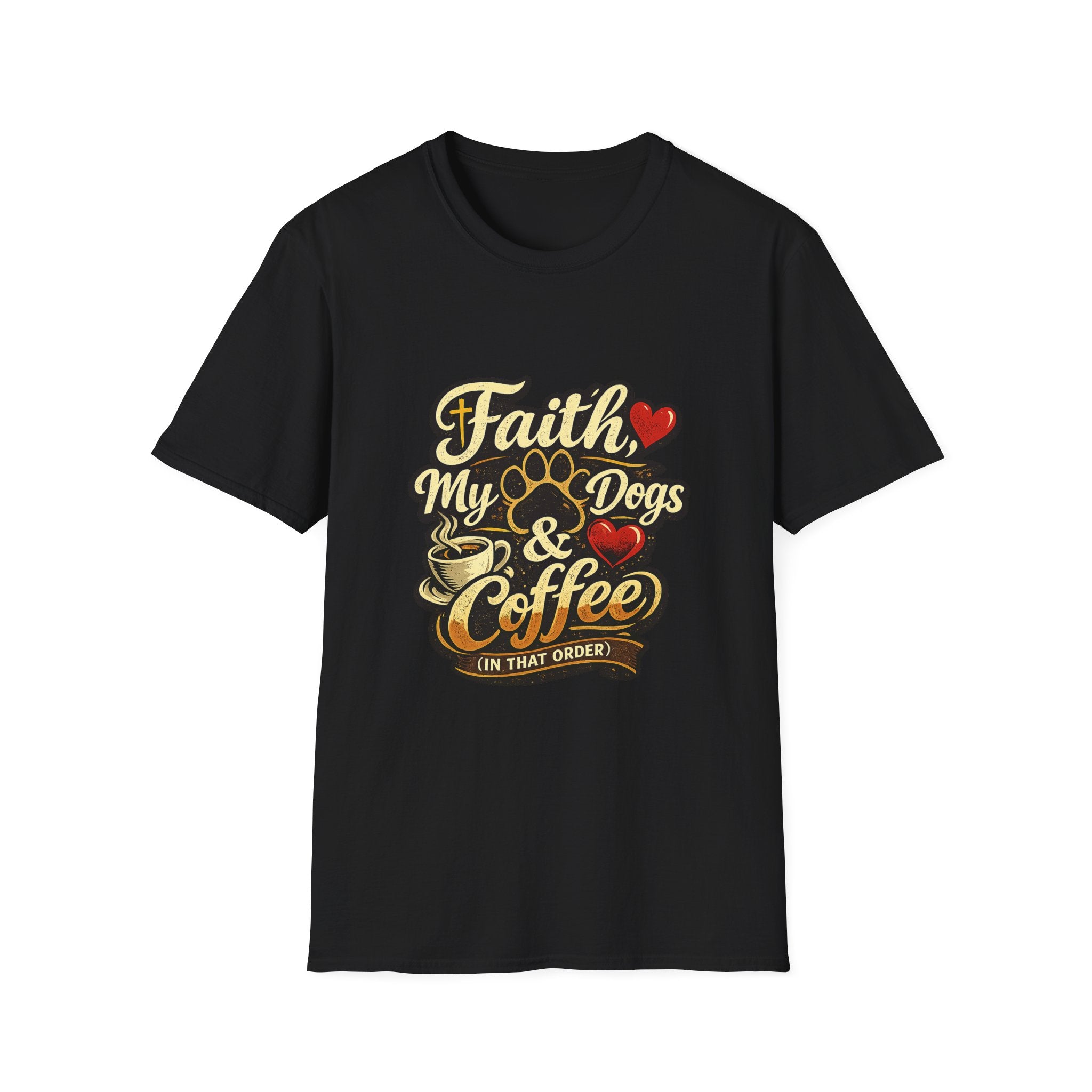Faith Dogs Coffee Tee