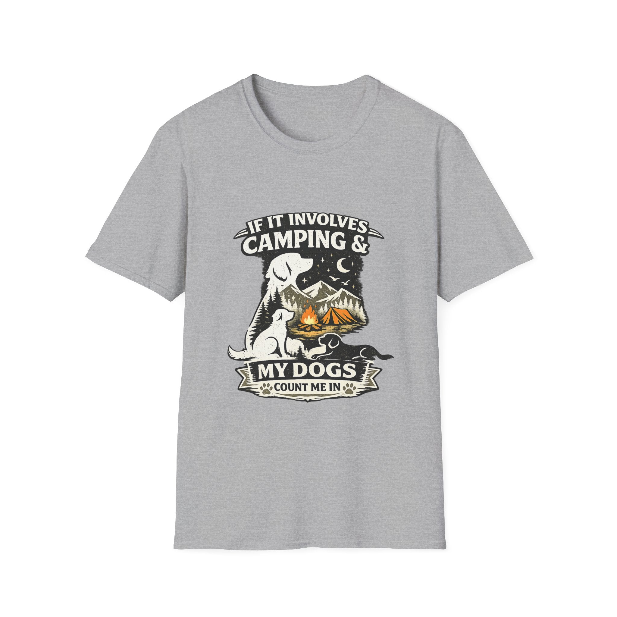 Camping & Dogs Tee