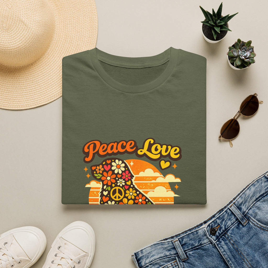Peace Love & Dogs Tee
