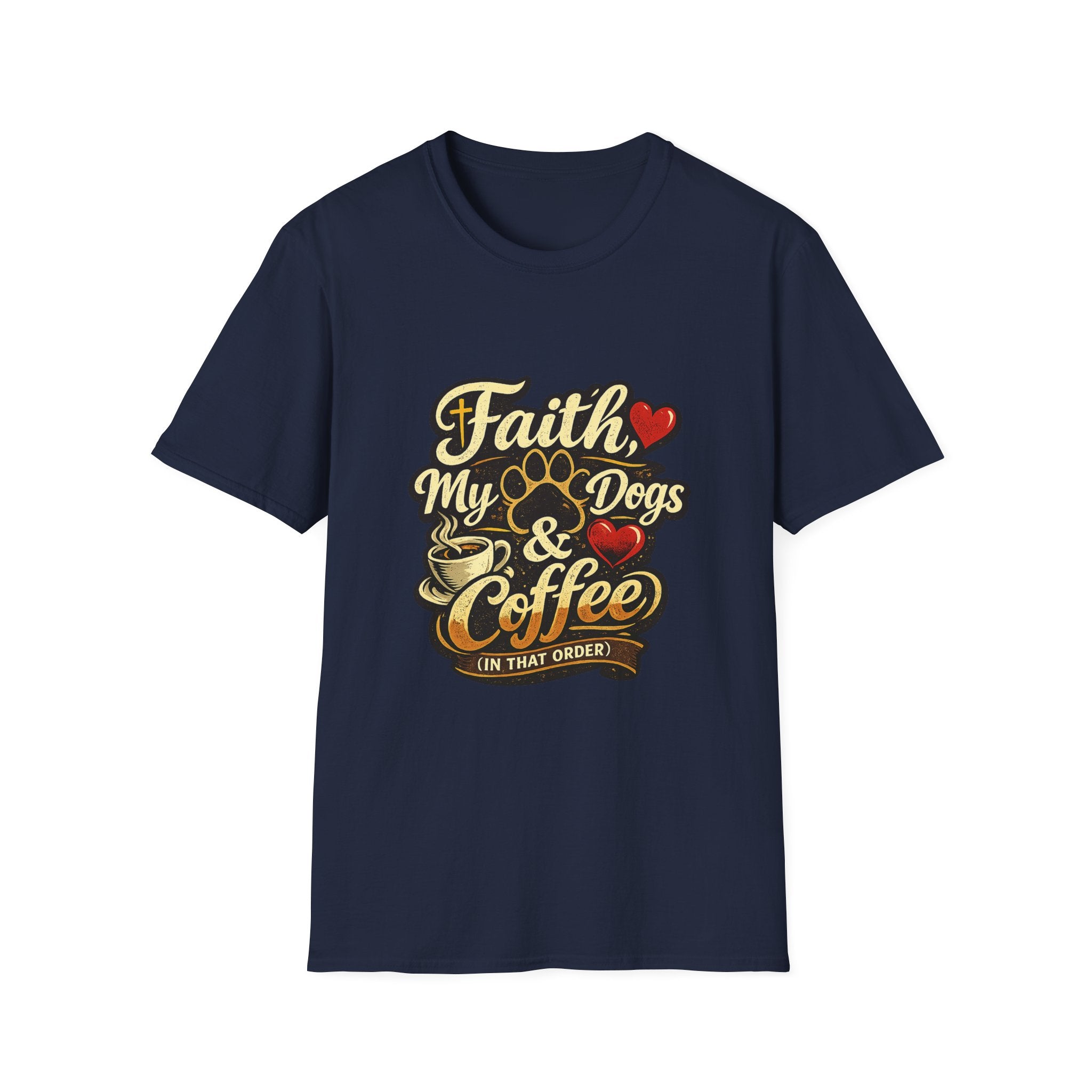 Faith Dogs Coffee Tee