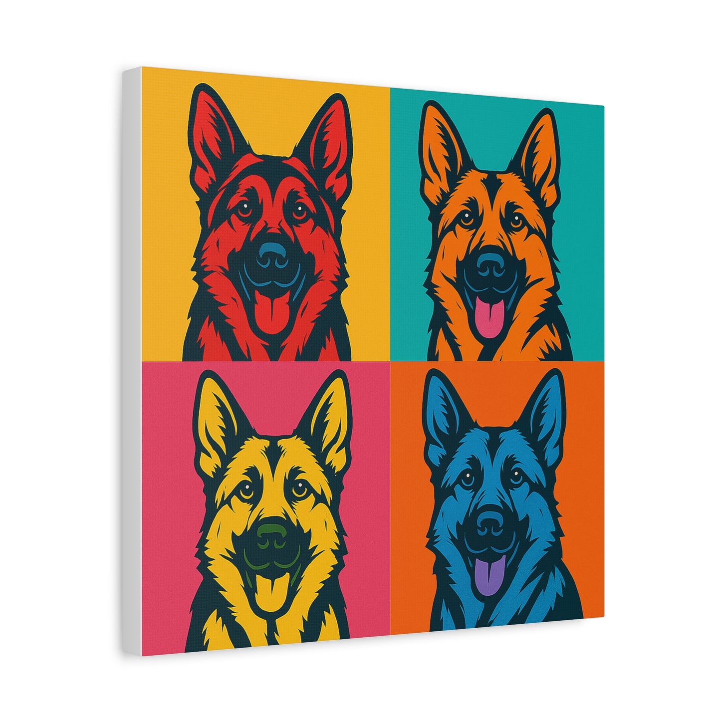 Pop Art German Shepherd Canvas
