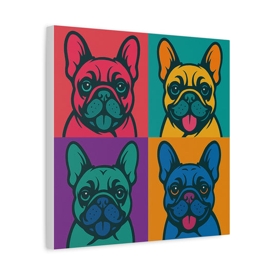 Pop Art Frenchie Canvas