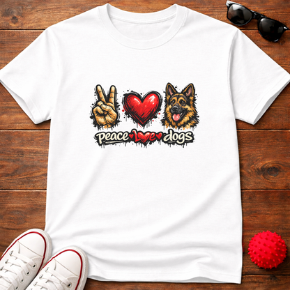 Peace Love GSD Tee