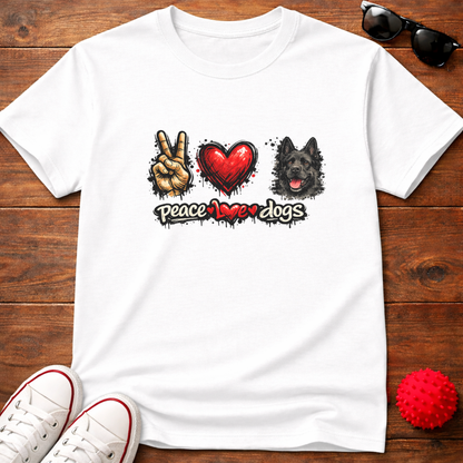 Peace Love GSD Tee