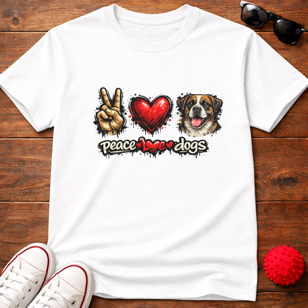 Peace Love Boxer Tee