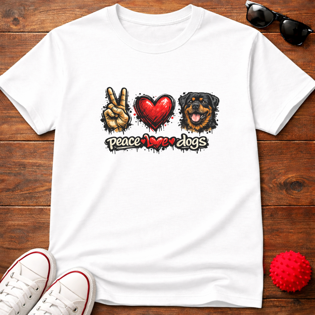 Peace Love Rottie Tee