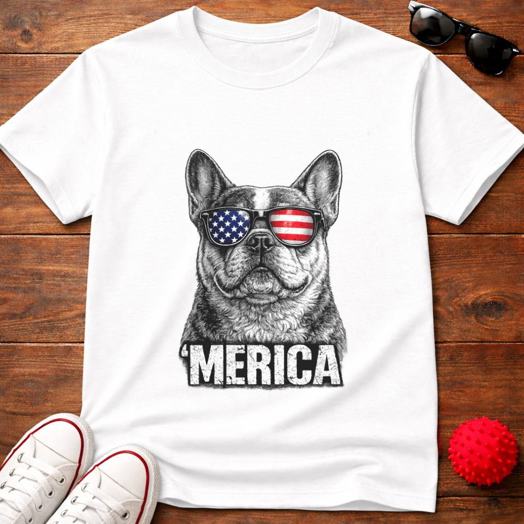 Frenchie Merica Tee