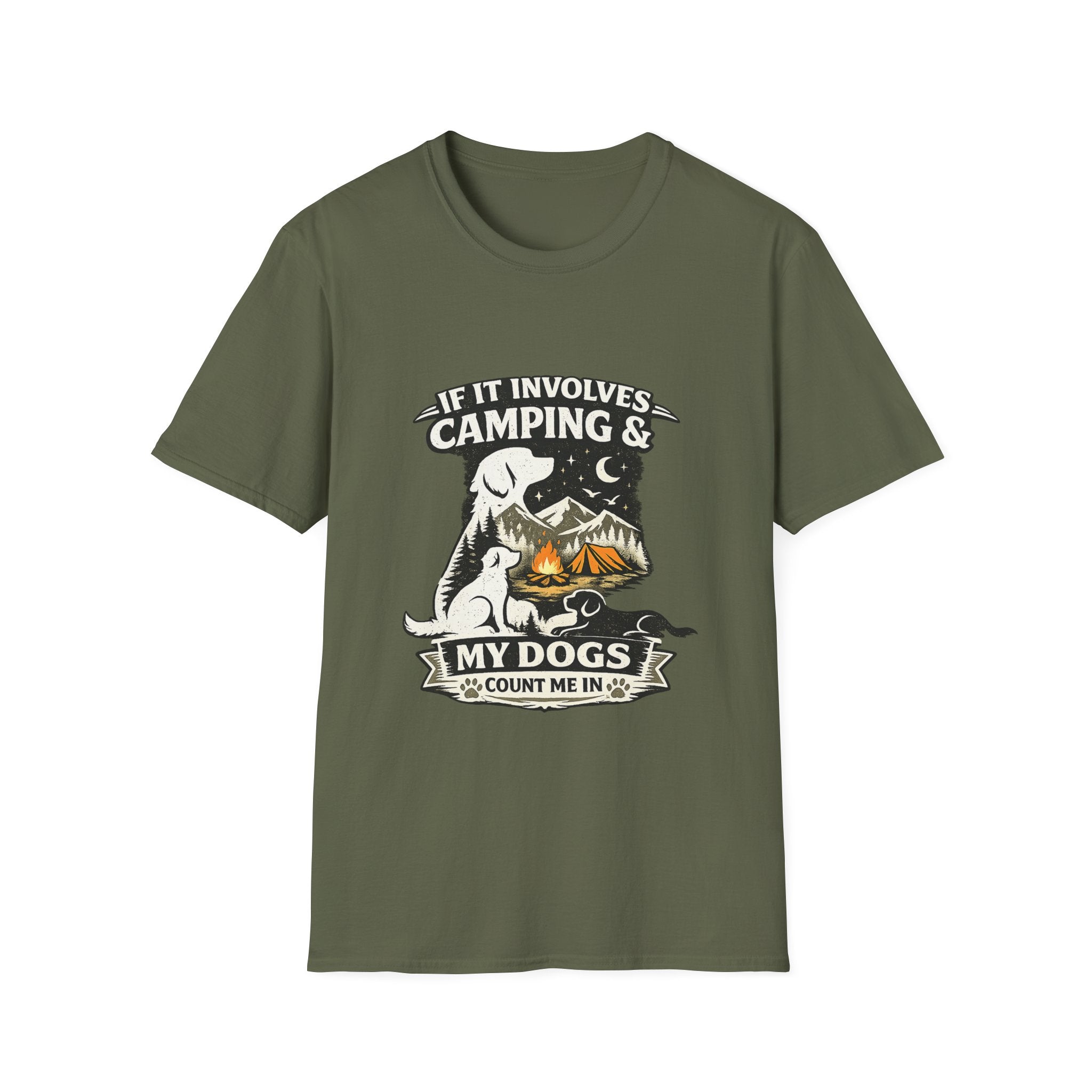 Camping & Dogs Tee