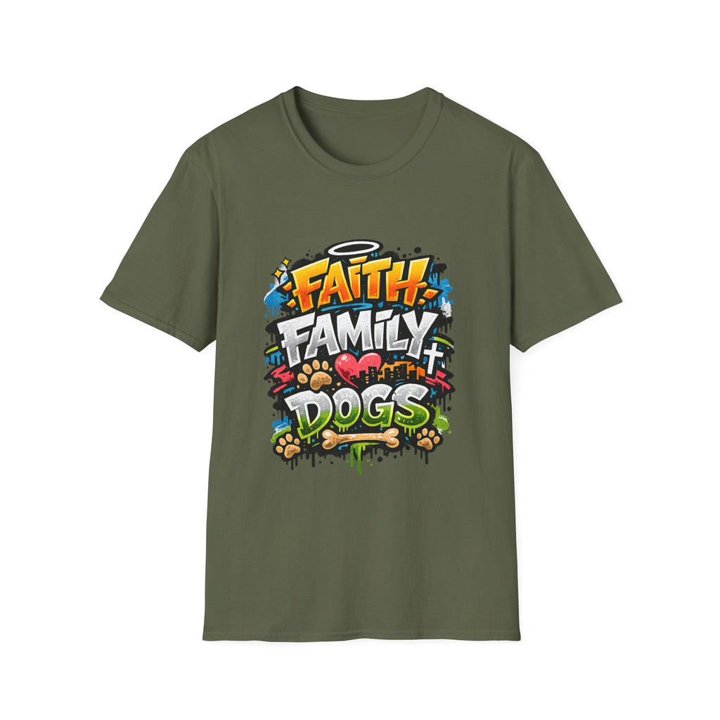 Faith Family Dogs Tee