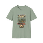Dogs Books Coffee Tee