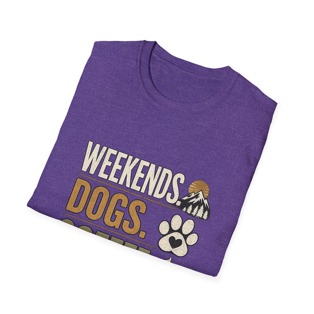Weekends Dogs Coffee Tee
