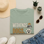 Weekends Dogs Coffee Tee