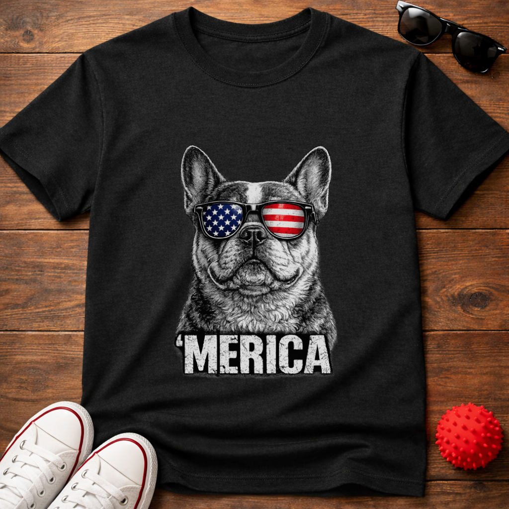 Frenchie Merica Tee