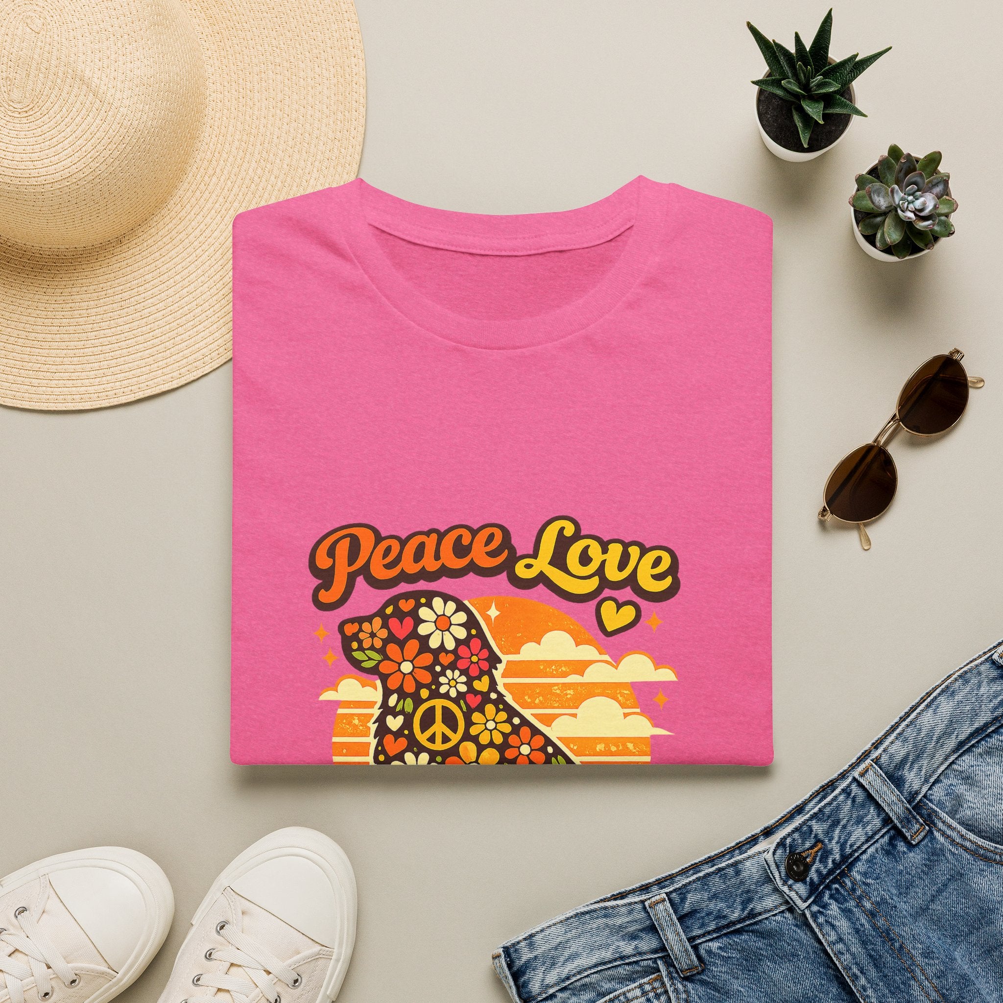 Peace Love & Dogs Tee