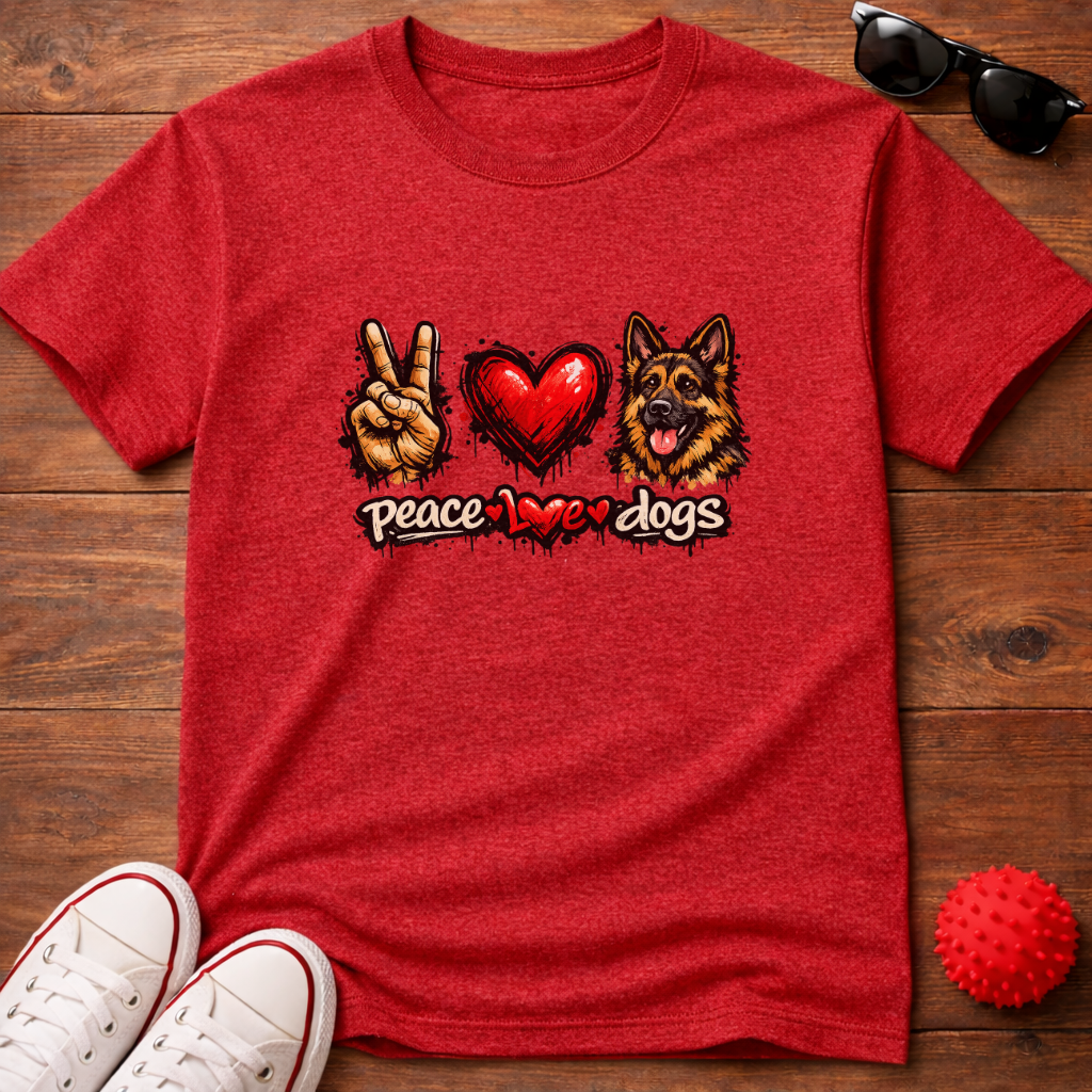 Peace Love GSD Tee