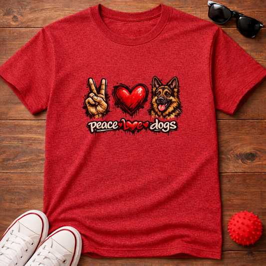Peace Love GSD Tee