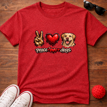 Peace Love Retriever Tee