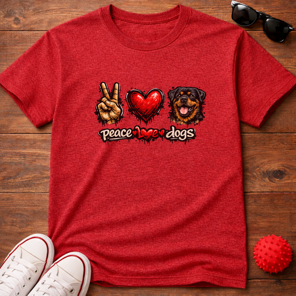 Peace Love Rottie Tee