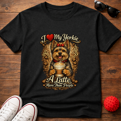 Yorkie A Latte Tee