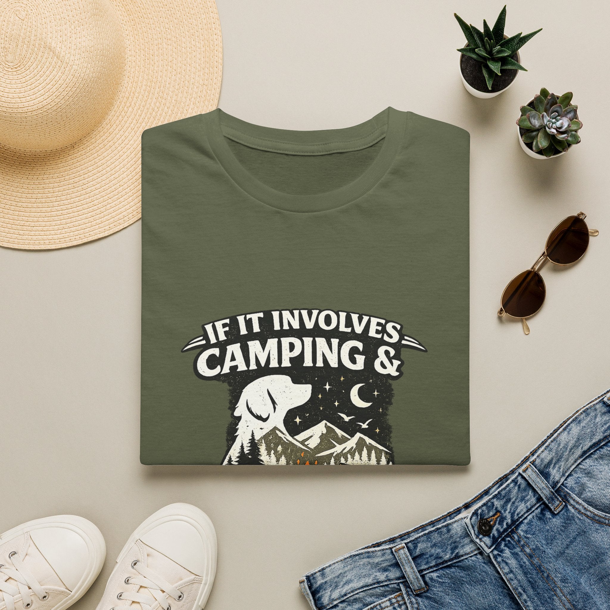 Camping & Dogs Tee