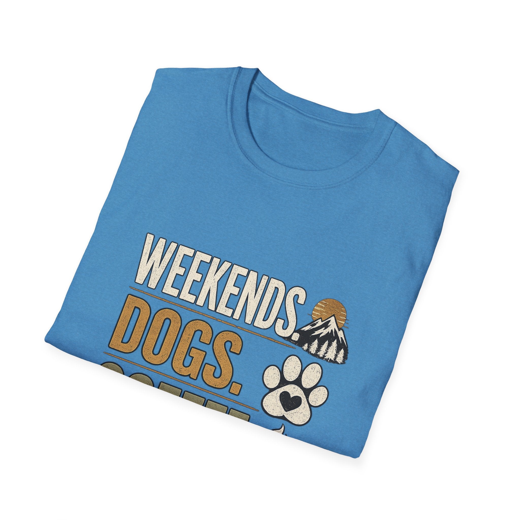 Weekends Dogs Coffee Tee