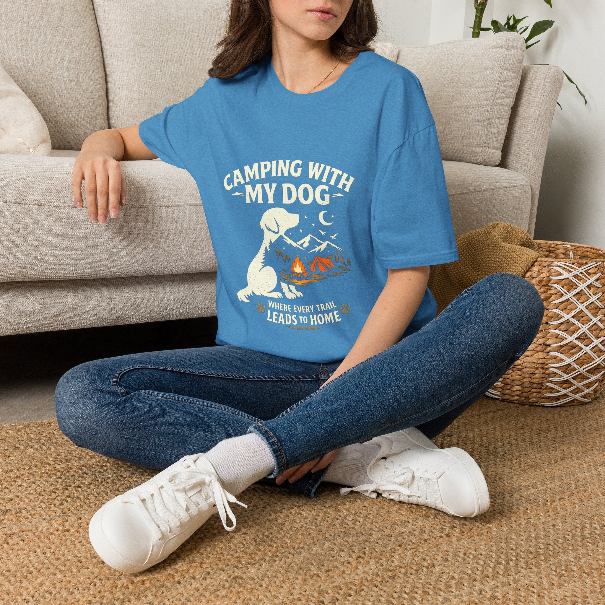 Camping With My Dog Tee