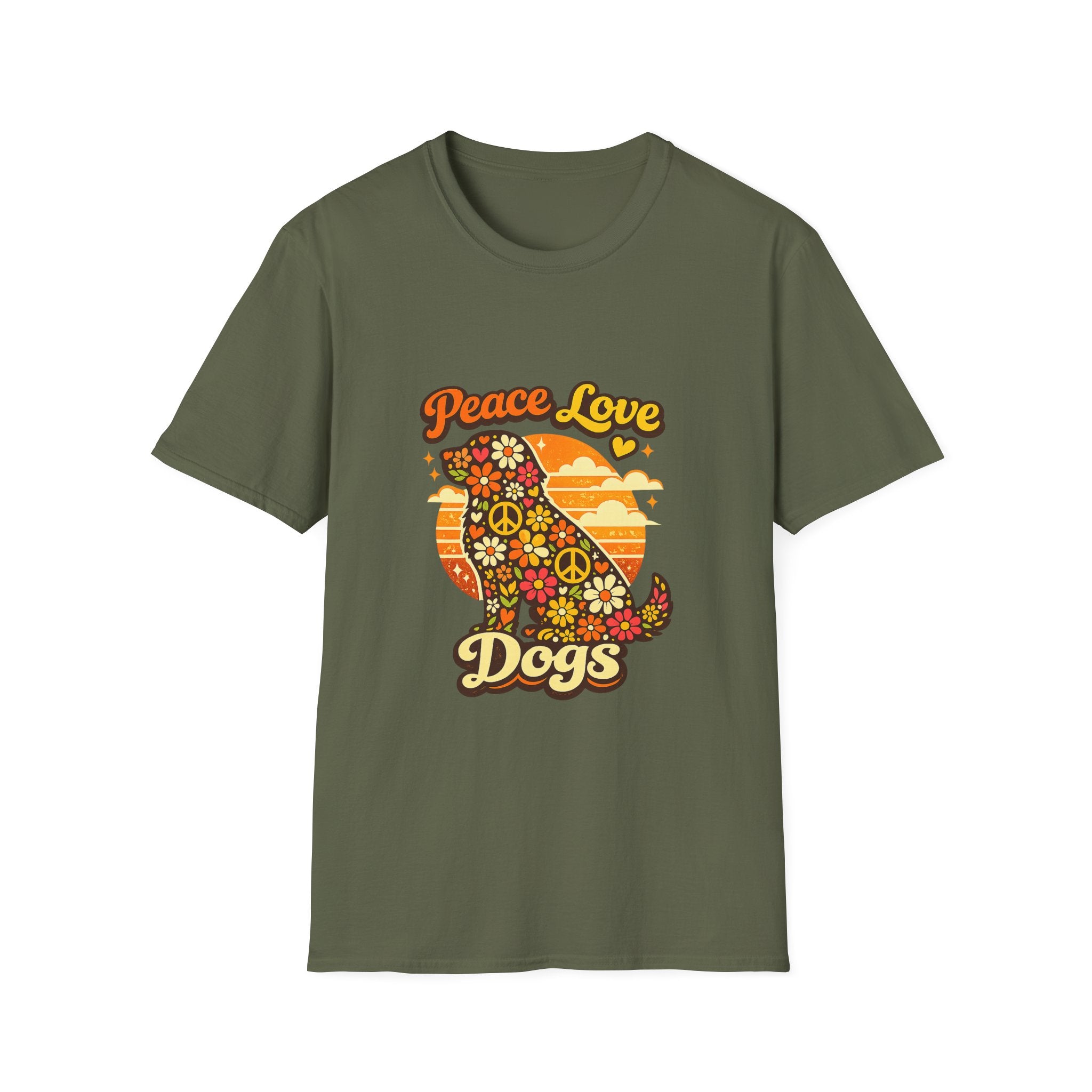 Peace Love & Dogs Tee