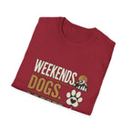 Weekends Dogs Coffee Tee