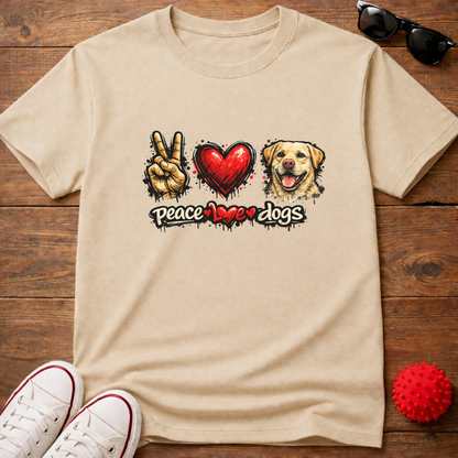 Peace Love Retriever Tee