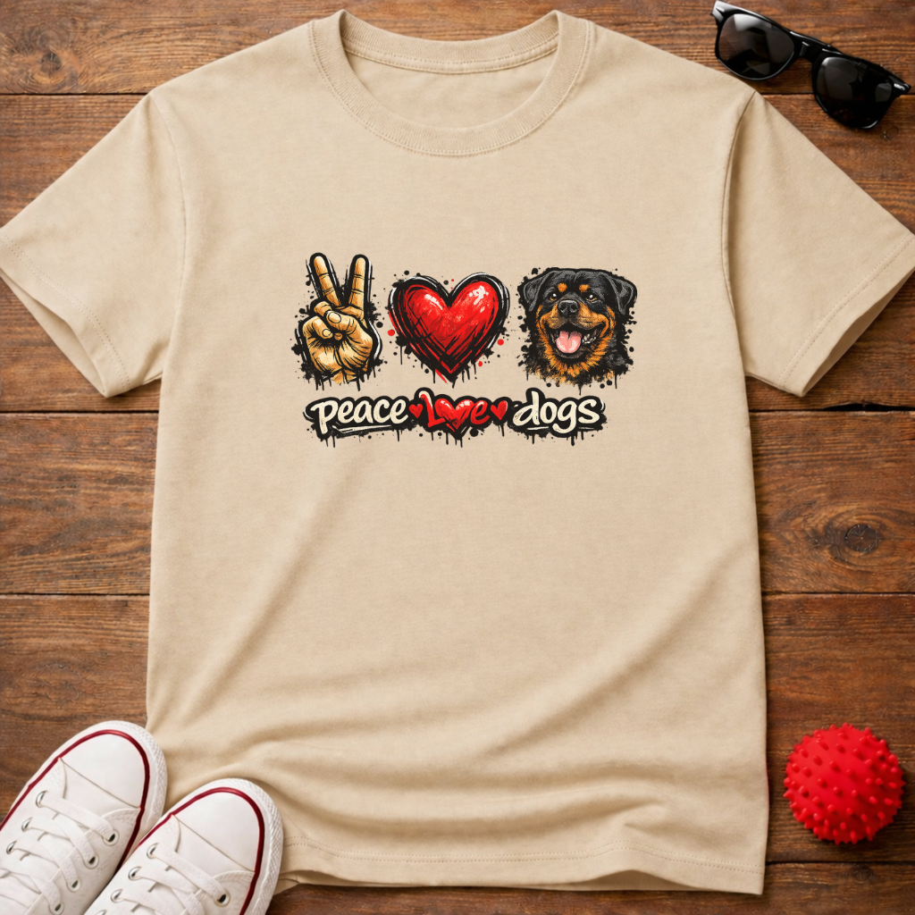 Peace Love Rottie Tee
