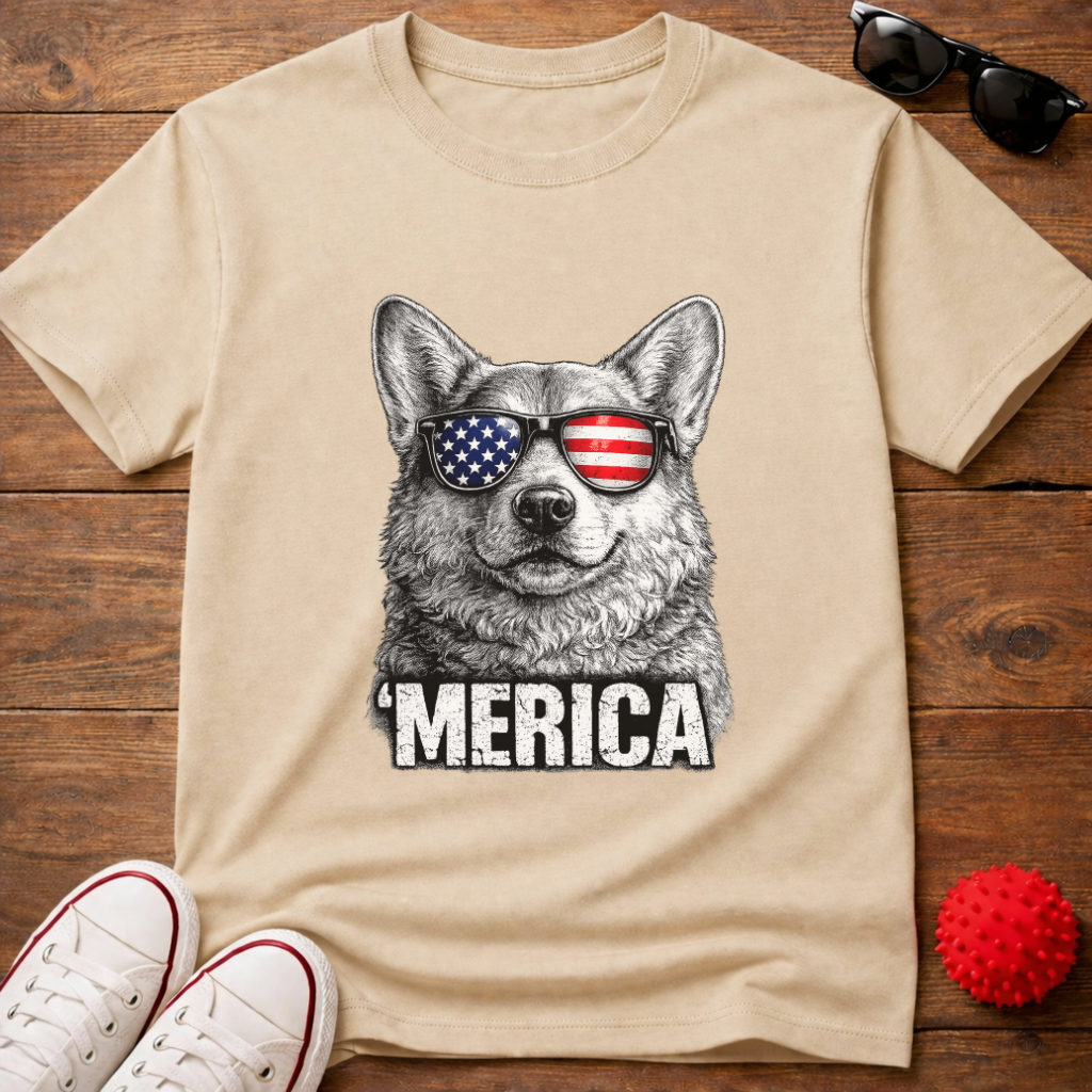 Corgi Merica Tee